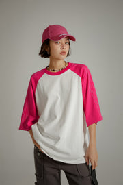 Basic Raglan Color T-Shirt