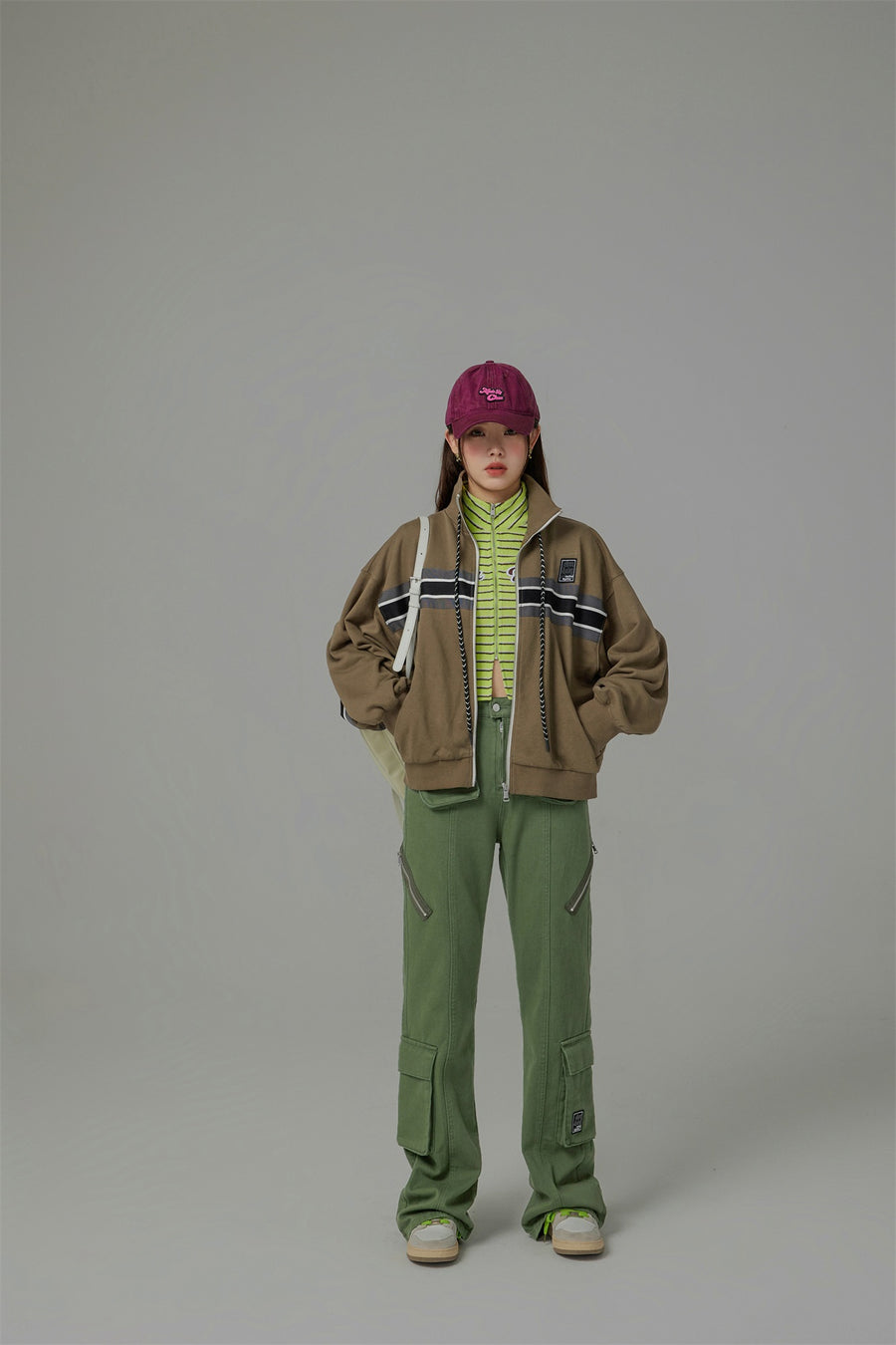 CHUU Through Time Zip-Up Loose-Fit Jacket