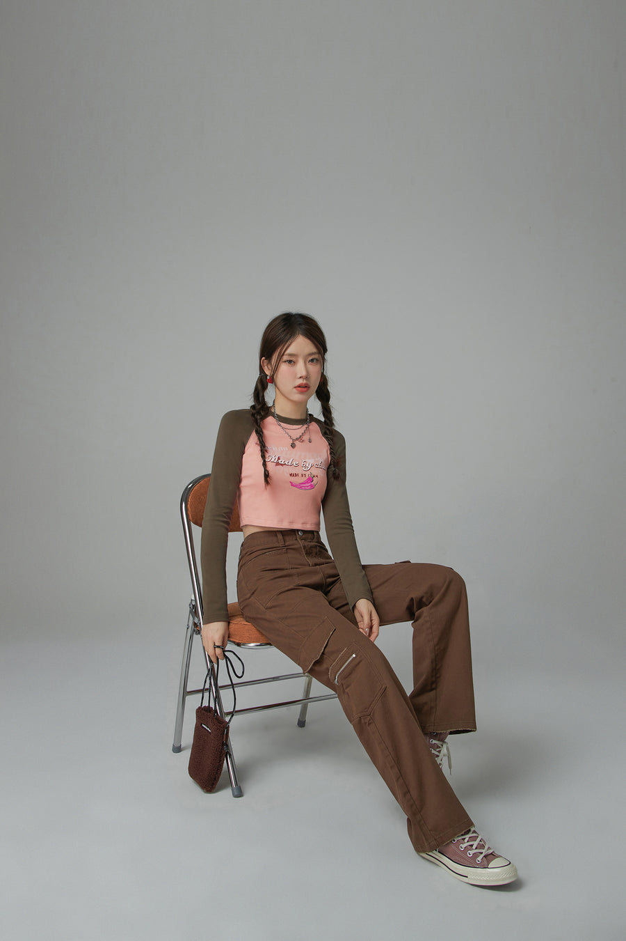 CHUU A Moment Cargo Cotton Pants