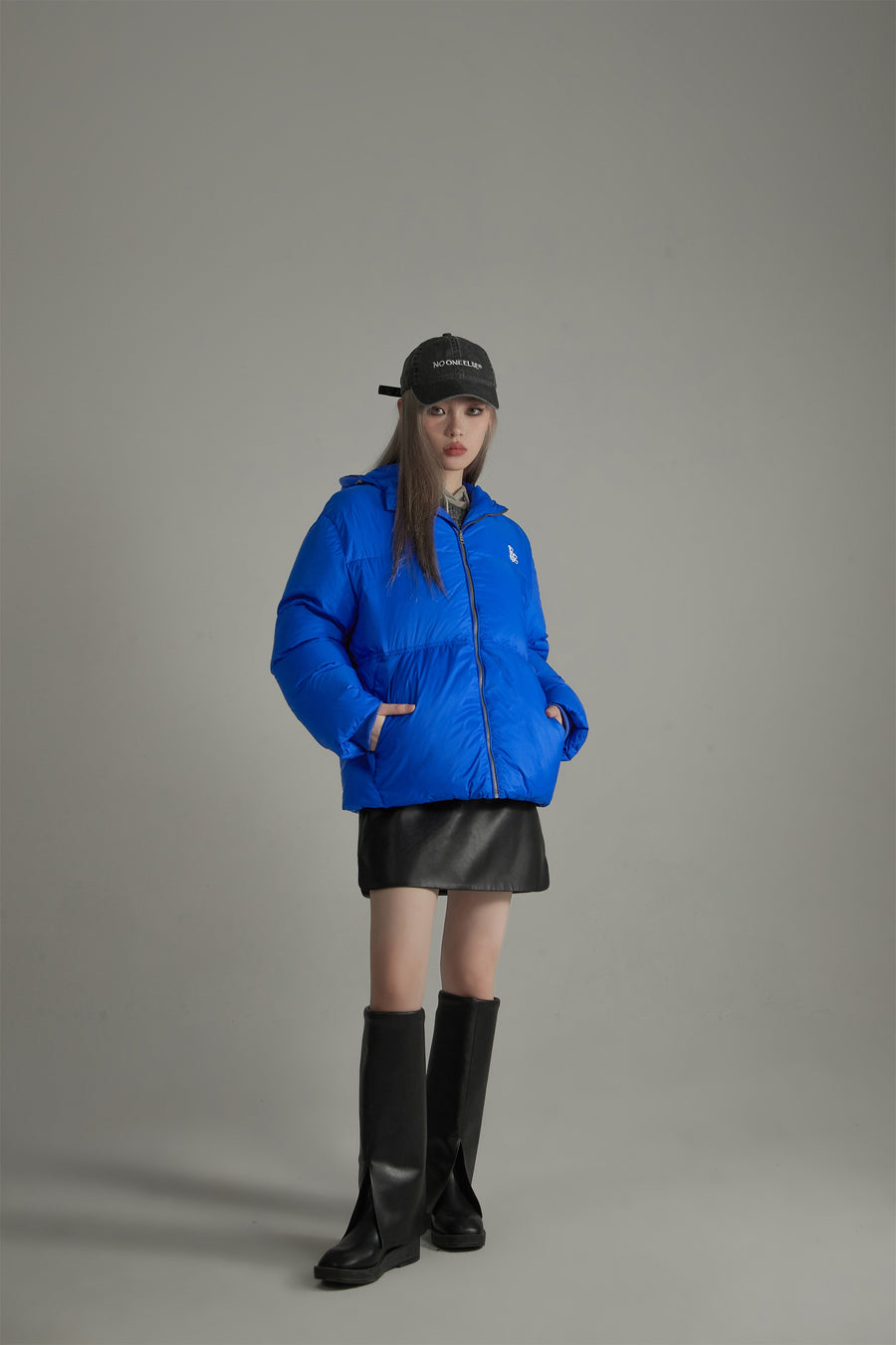 CHUU String Hood Oversize Padded Jacket