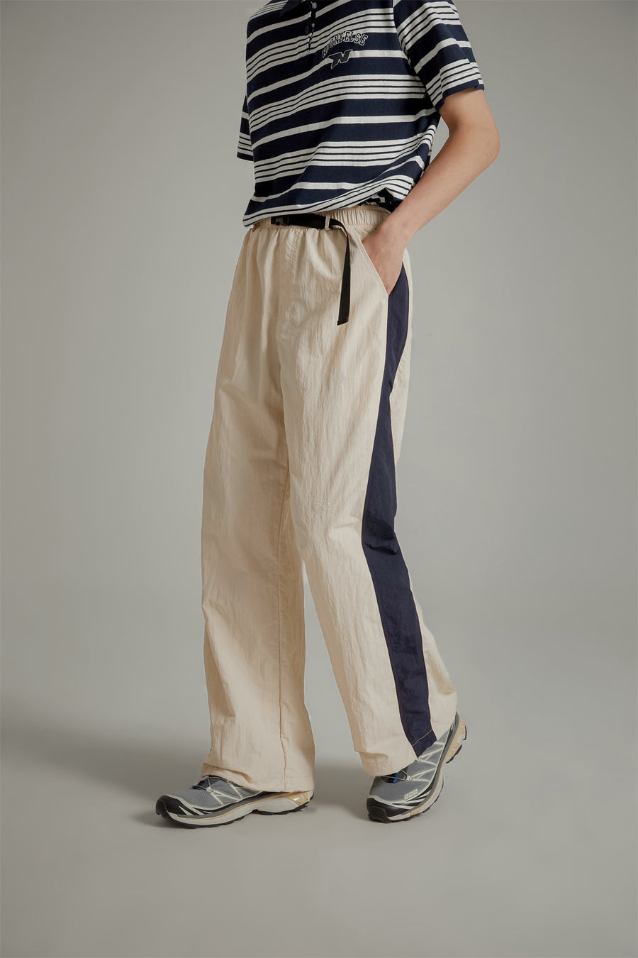 CHUU Color Bands Wide Summer Jogger Pants