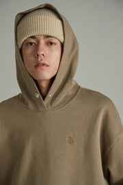 Neutral Long Sleeve Loose Fit Hoodie