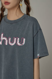 Chuu Embroidered Loose-Fit T-Shirt