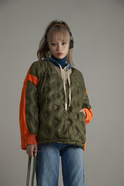 Loose Fit Quilting Padded Jacket