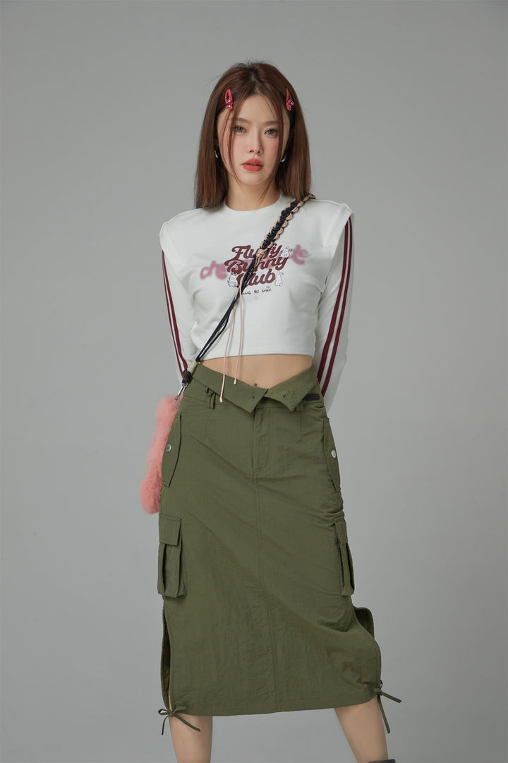 Cargo A-Line Long Skirt