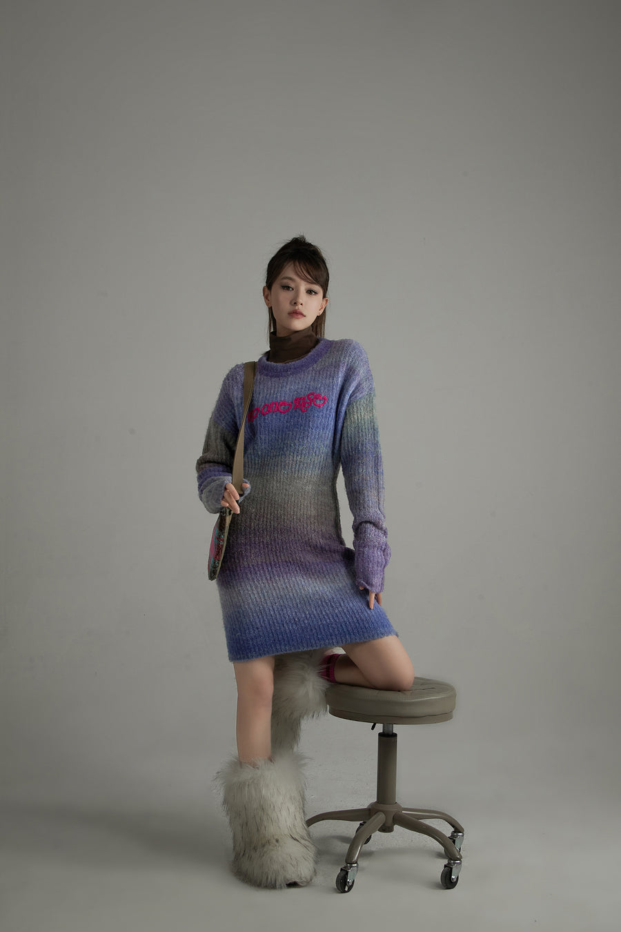 CHUU Gradient Knit Dress