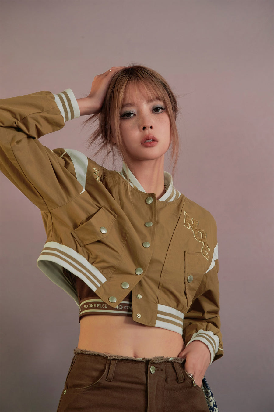 CHUU Say No Cropped Sport Jacket