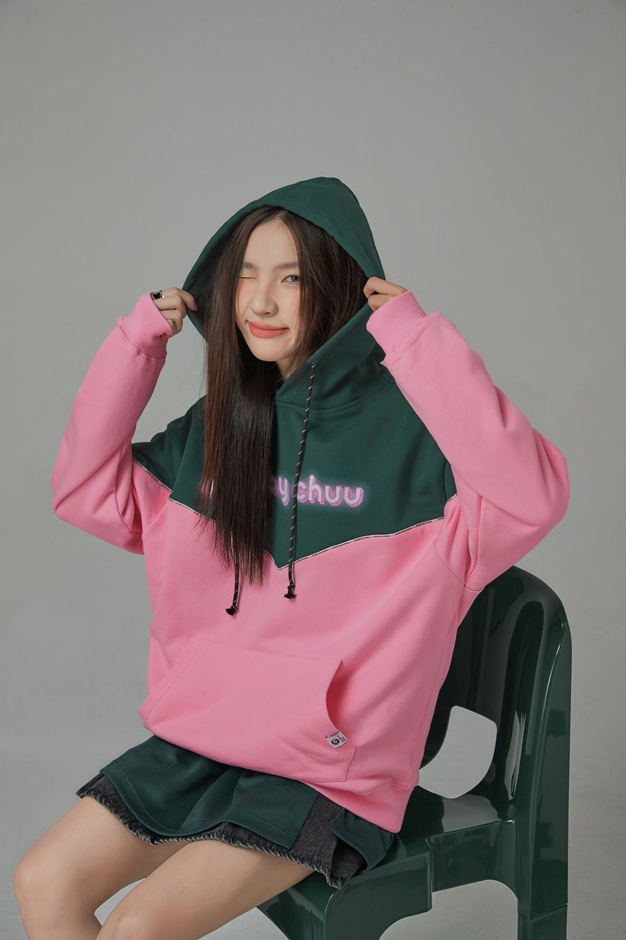 CHUU Epiphany String Loose Fit Hoodie