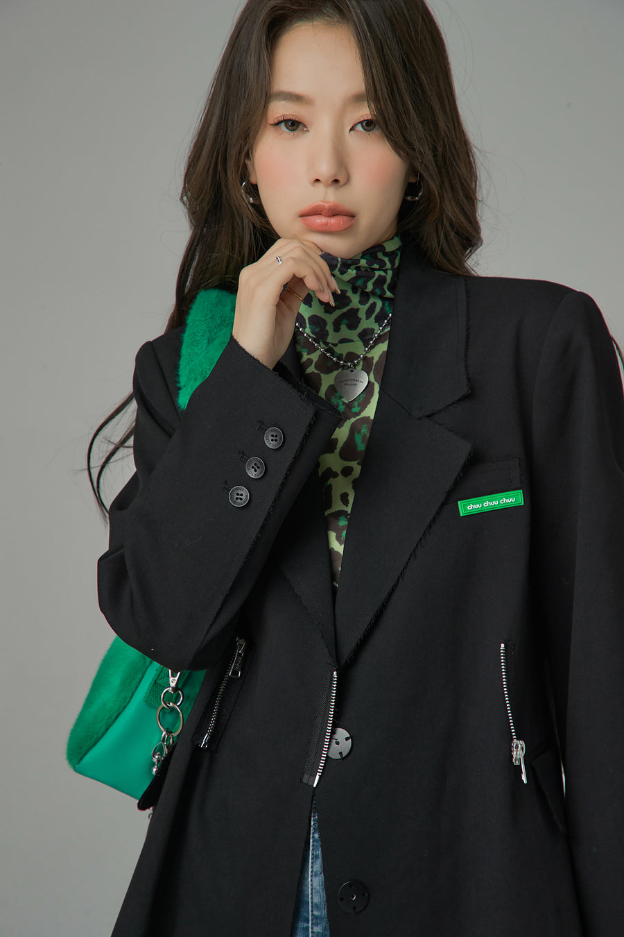 CHUU Also In The Mix Blazer Dress