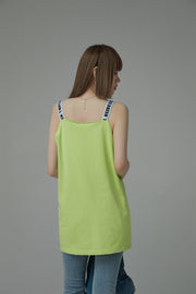 Size Doesnt Matter Straps Loose Fit Sleeveless Top