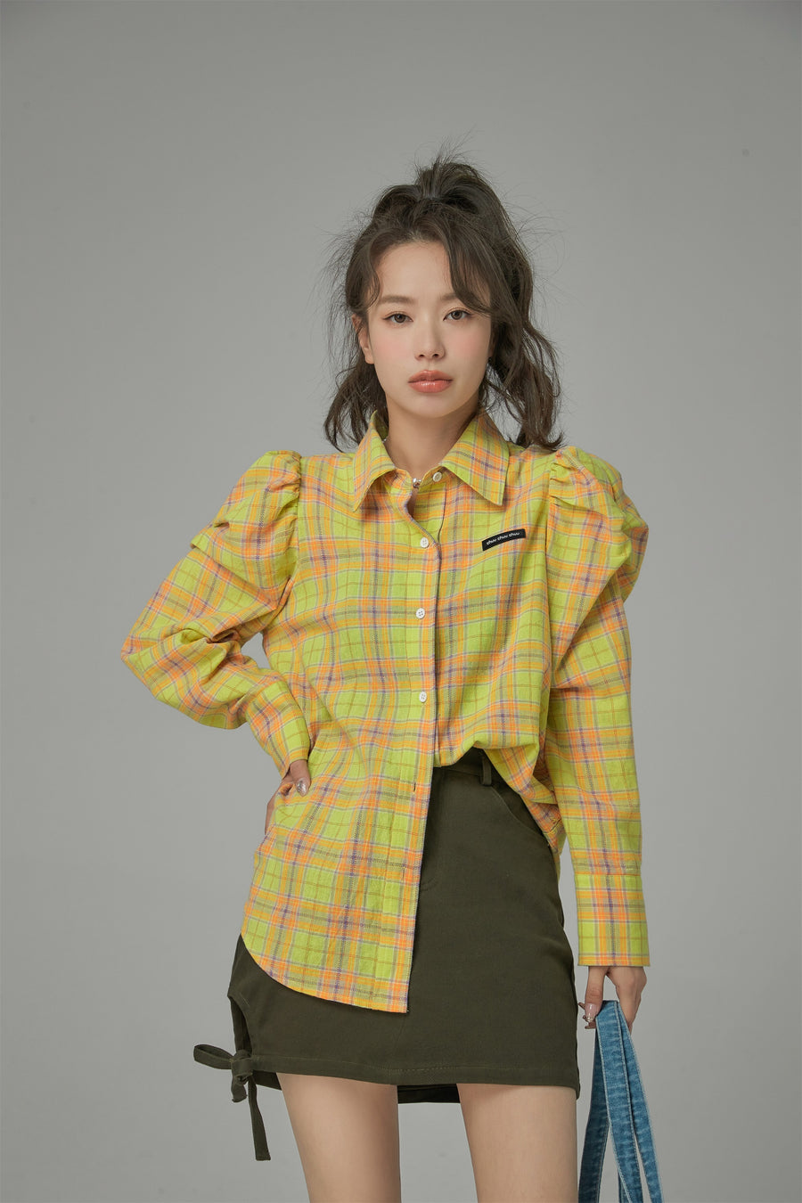 CHUU That Part Of Me Checkered Shirt