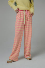 Workday Wind Stripe Wide Casual Pants