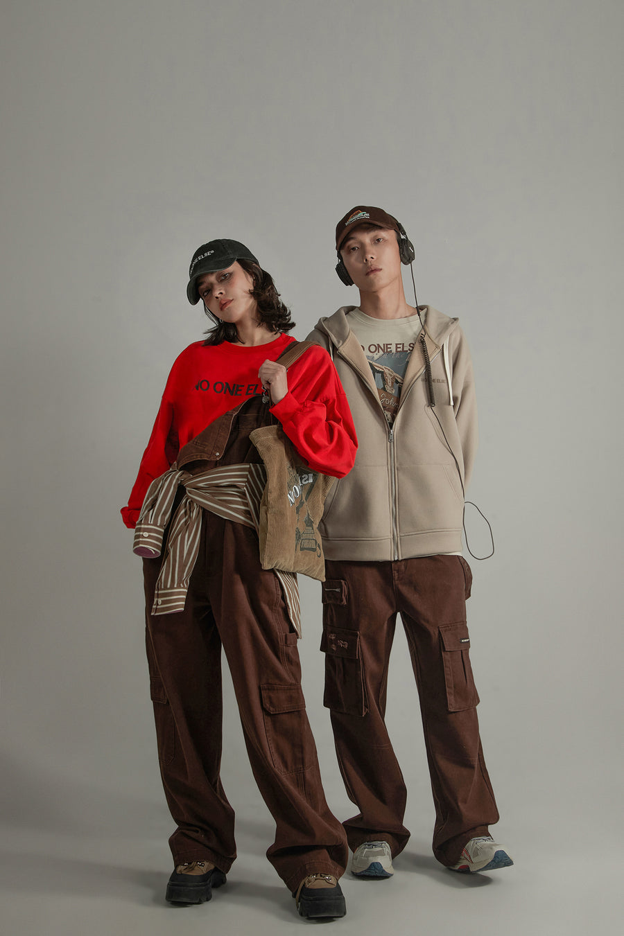 CHUU High-Waisted Cargo Straight Pants