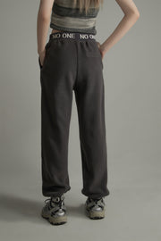 Waistband Wide Jogger Pants