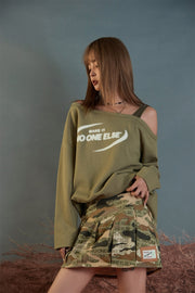 Noe Off Shoulder Loose Fit T-shirt