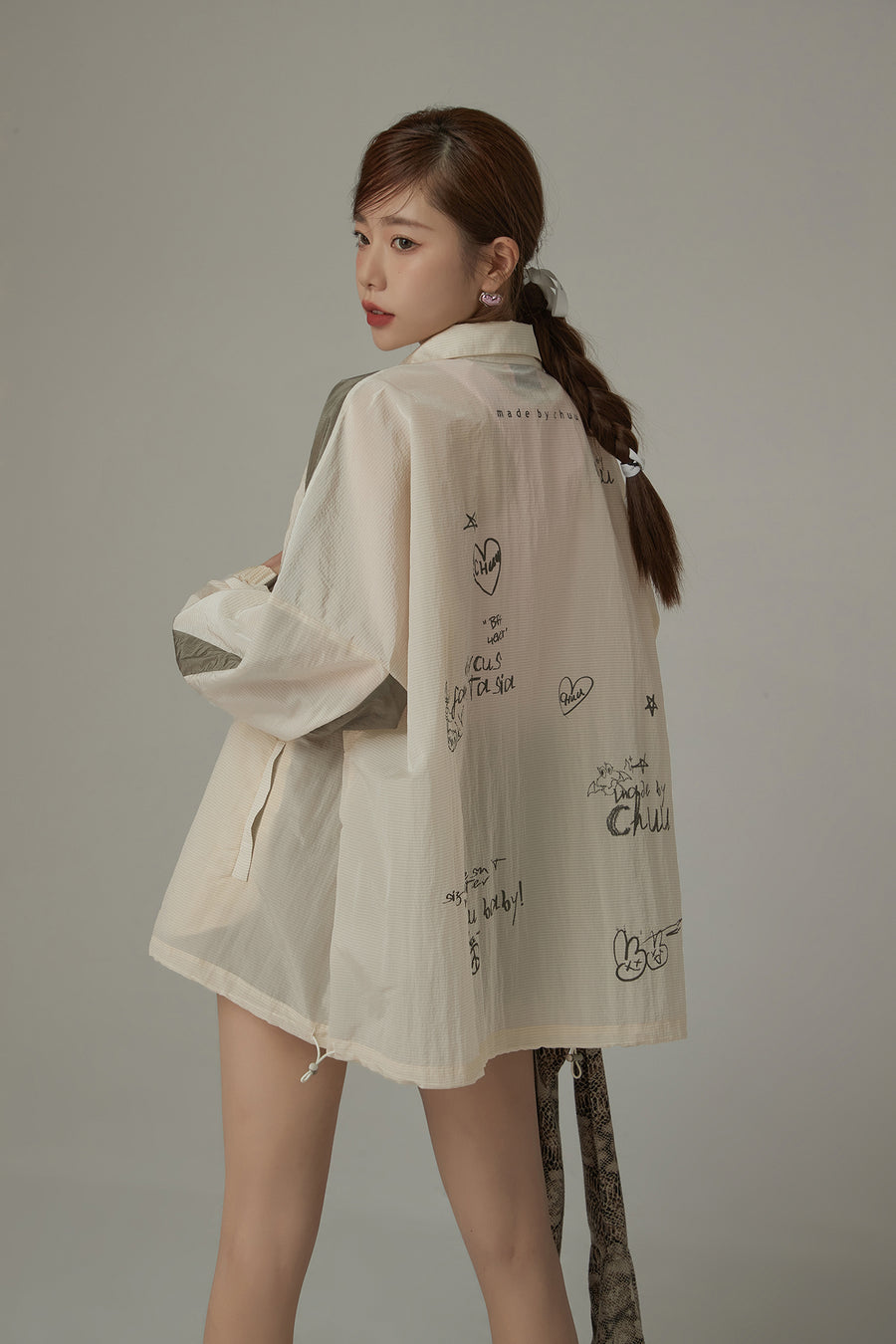 CHUU Color Matching Loose Fit Field Jacket