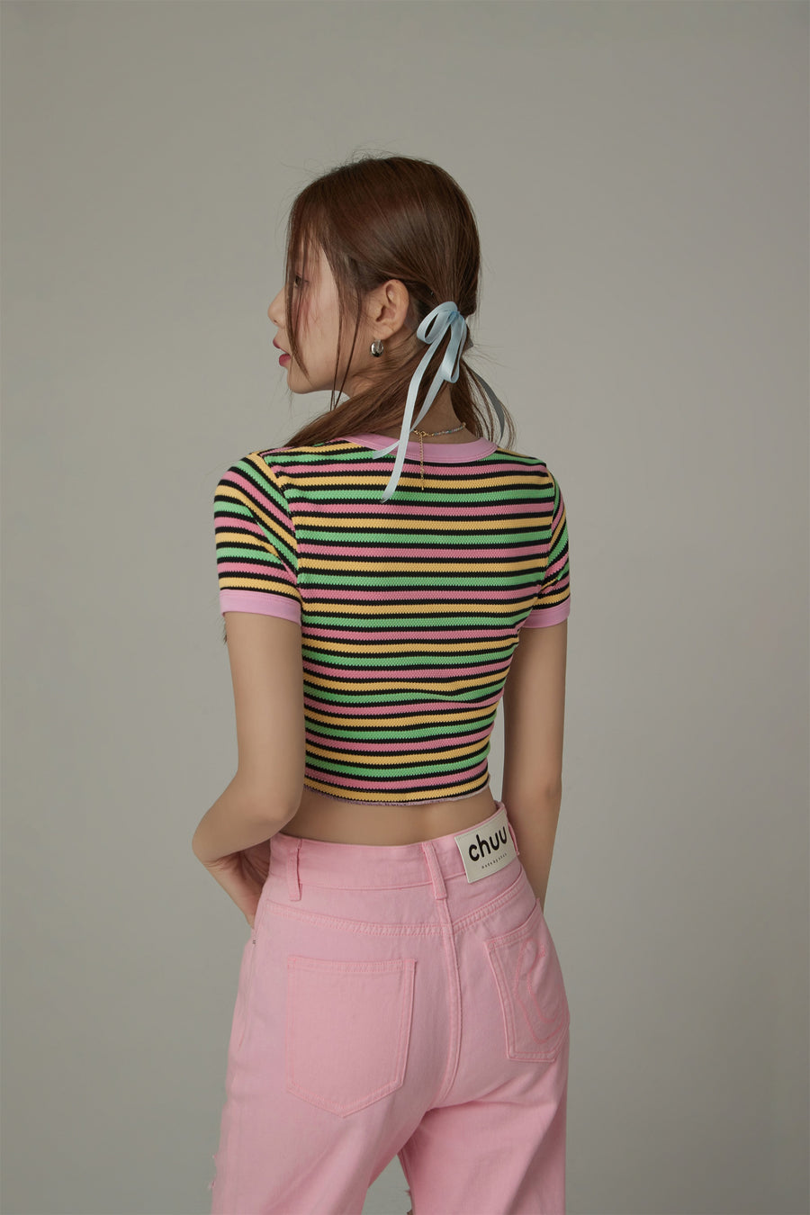 CHUU Color Stripe T-Shirt