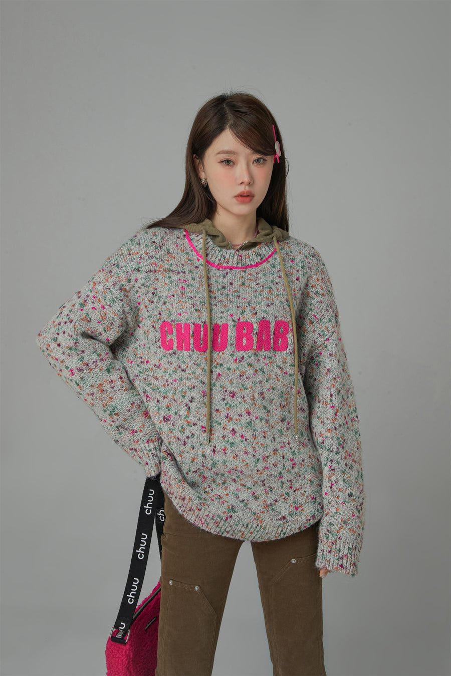 CHUU Sprinkles Everywhere Loose Fit Knit Sweater