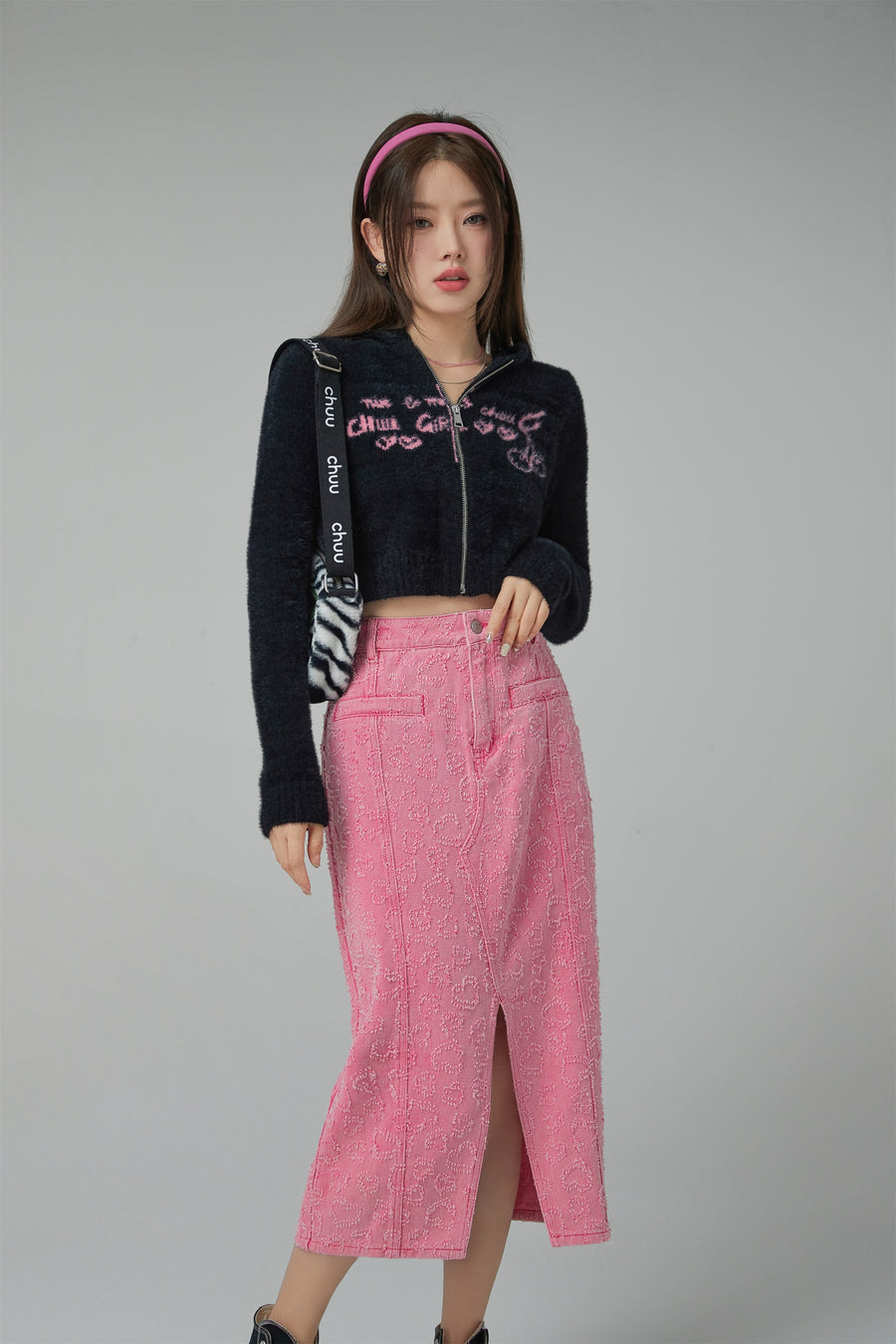 CHUU Baby Girl Split A-Line Long Skirt