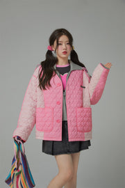 Chuu Heart Quilted Jacket