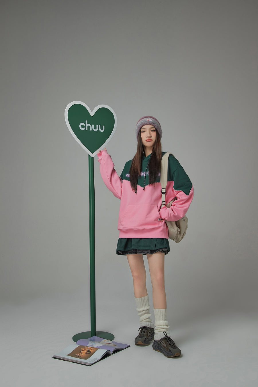 CHUU Epiphany String Loose Fit Hoodie