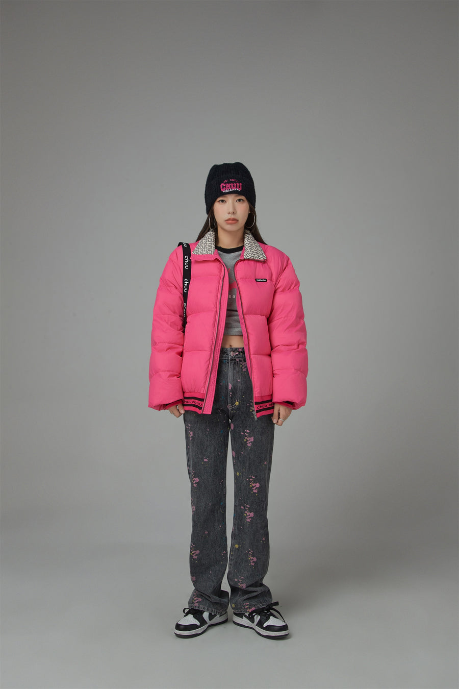 CHUU Pink Sunshine Padded Jacket