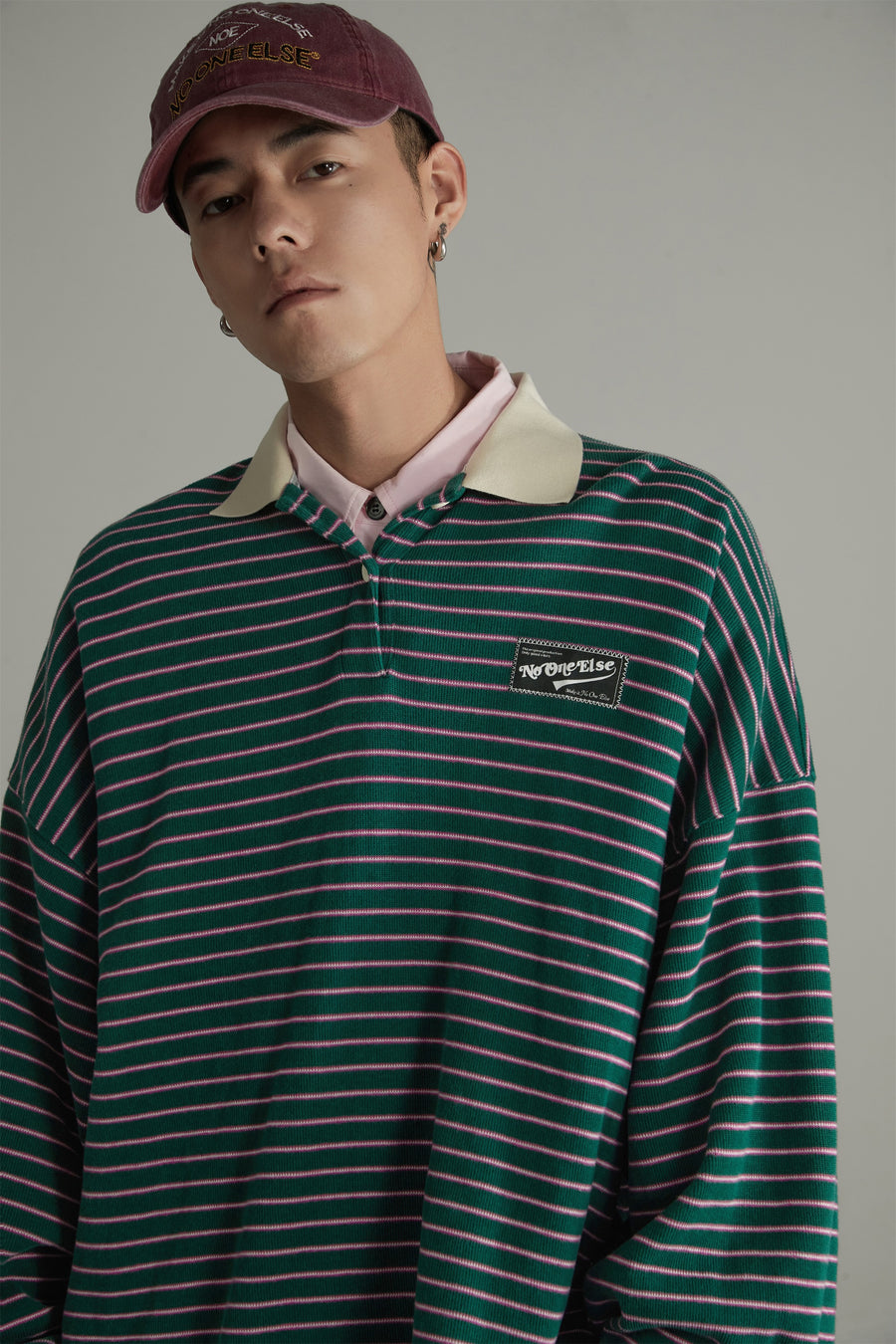 CHUU Stripe Inner Layer Sweatshirt