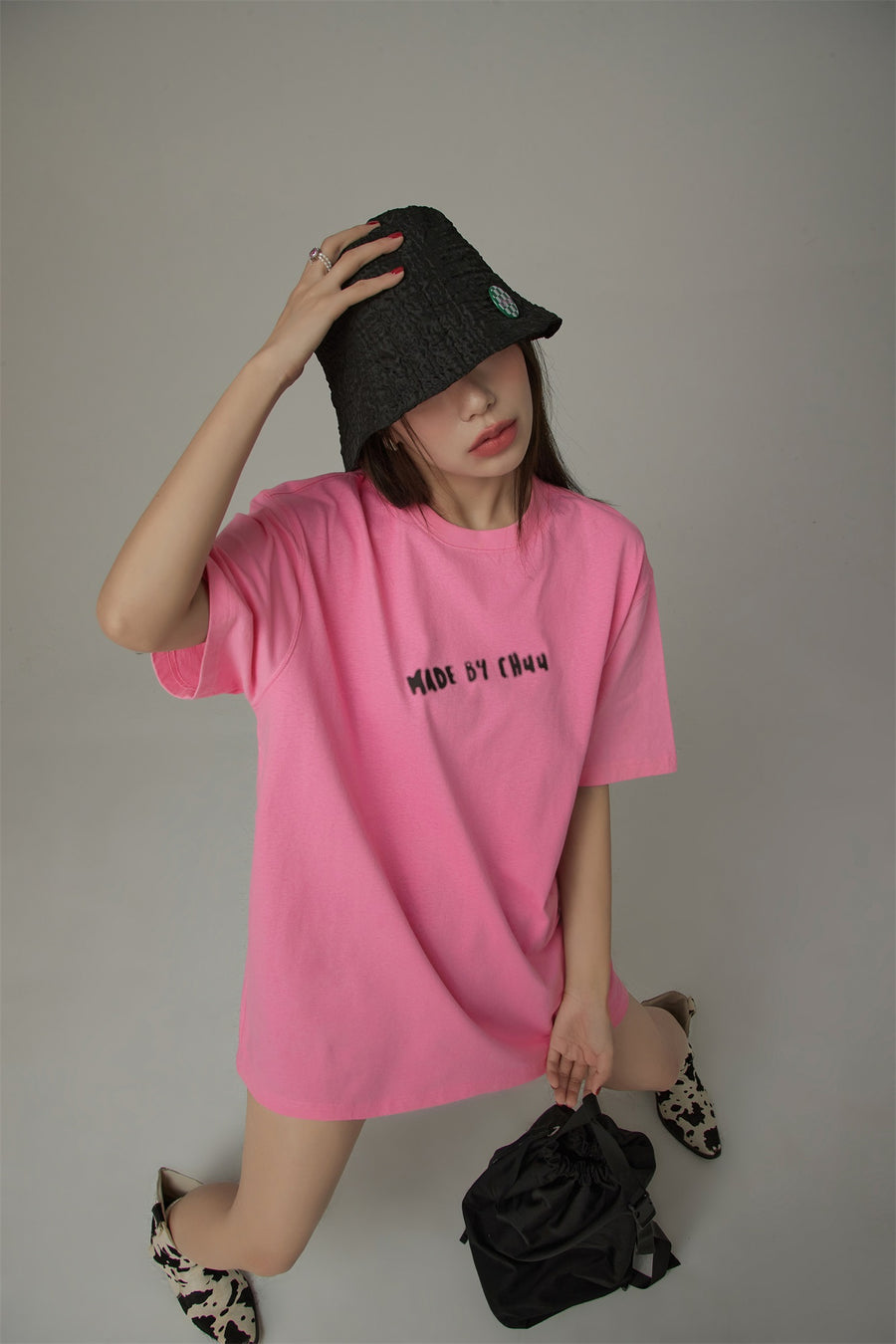 CHUU Made By Chuu Lettering Loose Fit T-Shirt