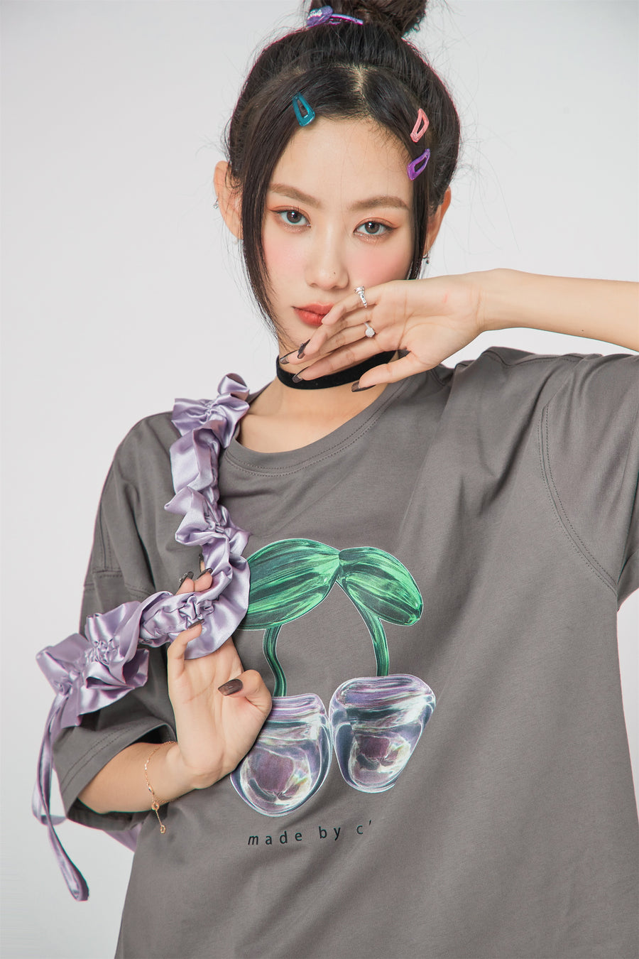 CHUU Cherry Logo Overfit T-Shirt