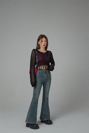 Charismatic Persona Cropped Knit Top