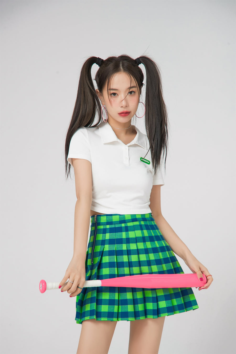 CHUU For Starter Polo Cropped Top