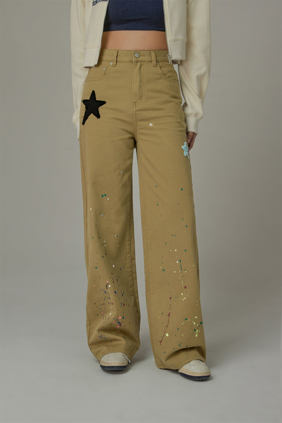 CHUU Star Wide Pants