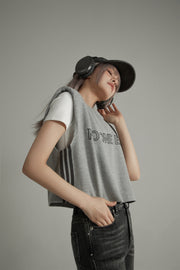 Noe Logo Crop Sleevless Top