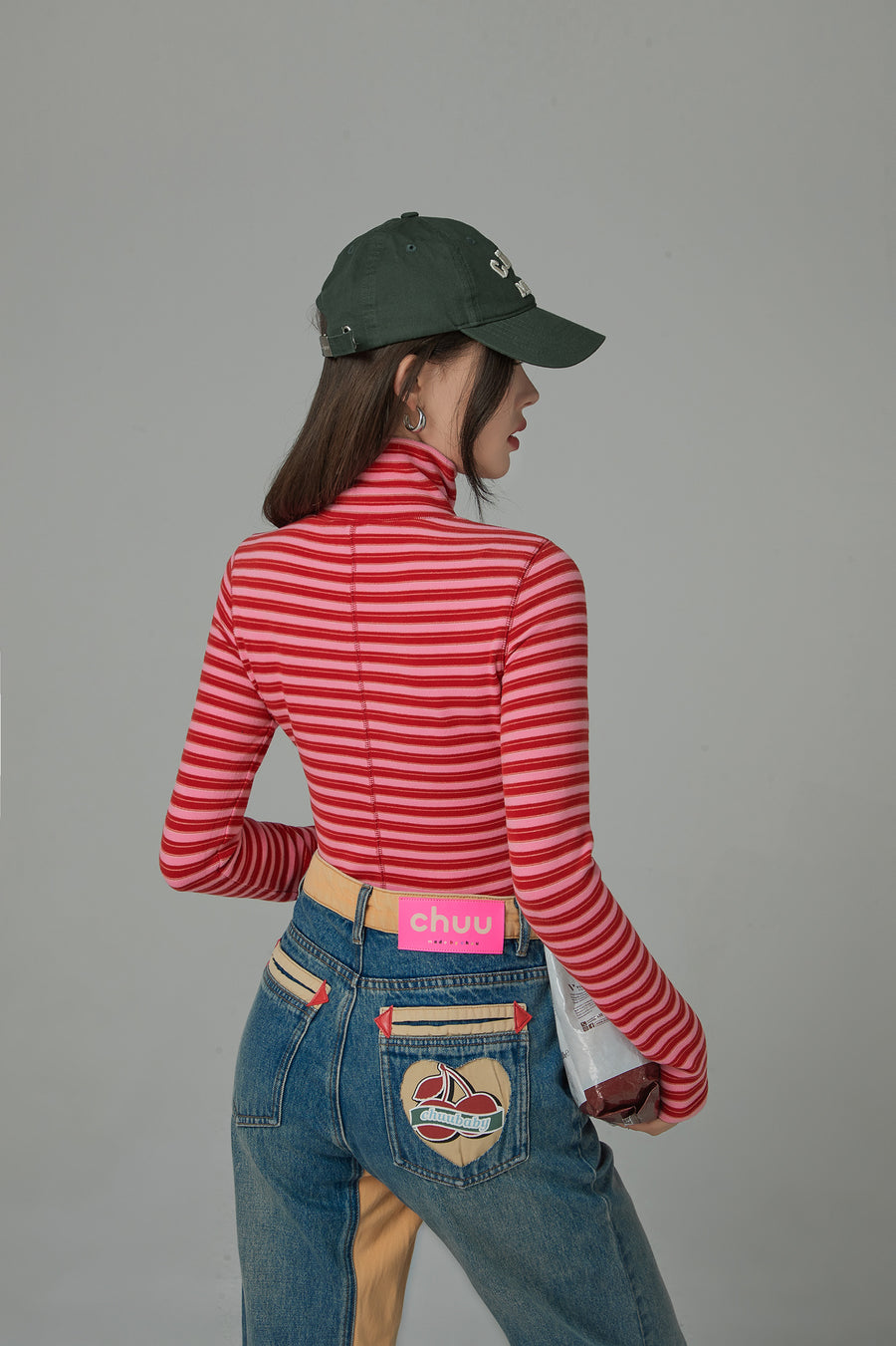 CHUU The Show Stopper Striped Polar T-Shirt