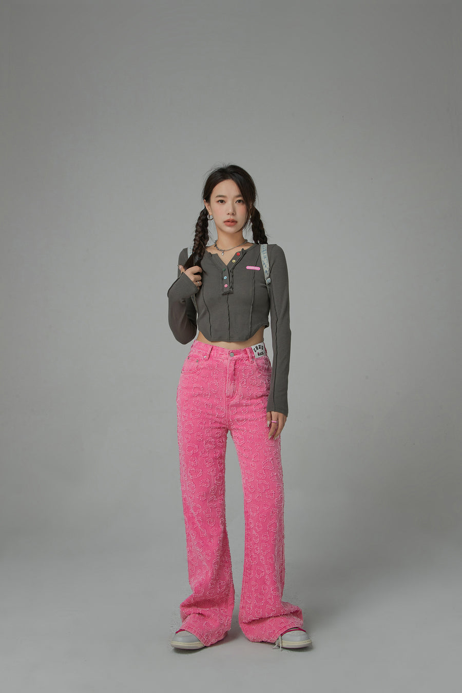 CHUU The Shape Of You Heart Bootcut Denim Jeans