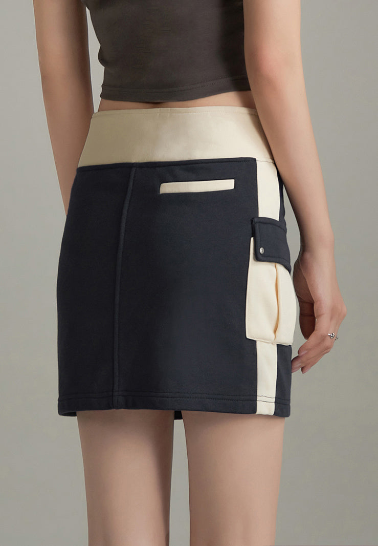 CHUU Sporty Side Pocket Mini Skirt