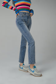 Heart Pocket Bootcut Denim Pants