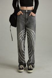 Noe Cool Design Straight Jeans