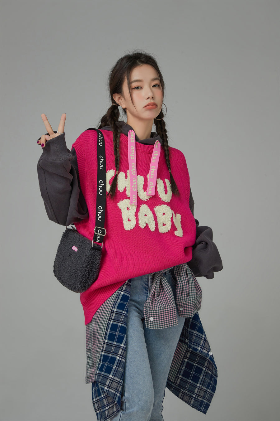 CHUU Chuu Baby I Choose You Knit Vest