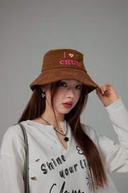 I Love Chuu Corduroy Bucket Hat