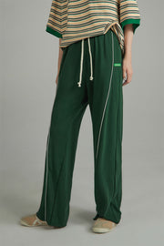 Wide-Leg Jogger Pants