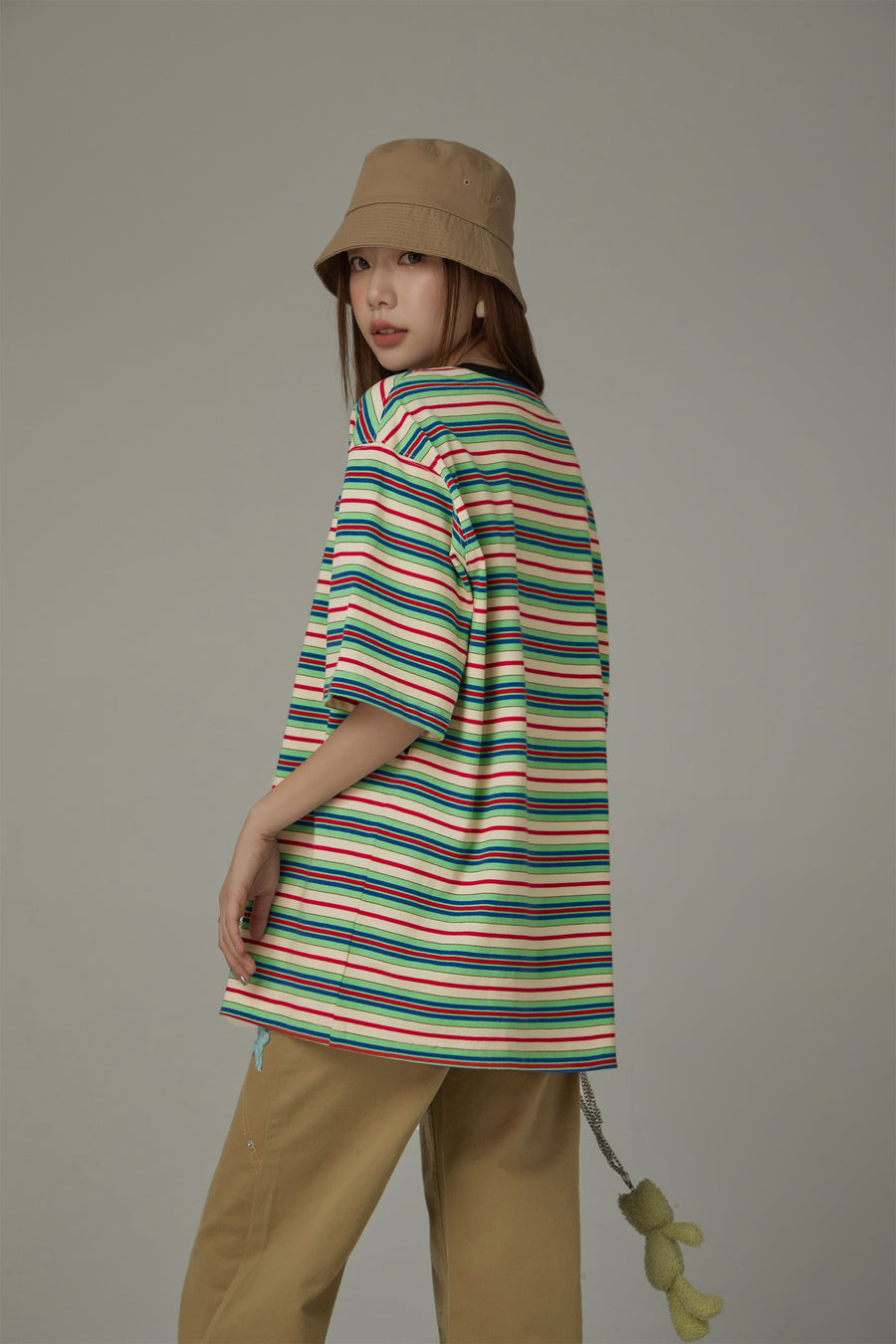 CHUU Star Striped Loose Fit T-Shirt