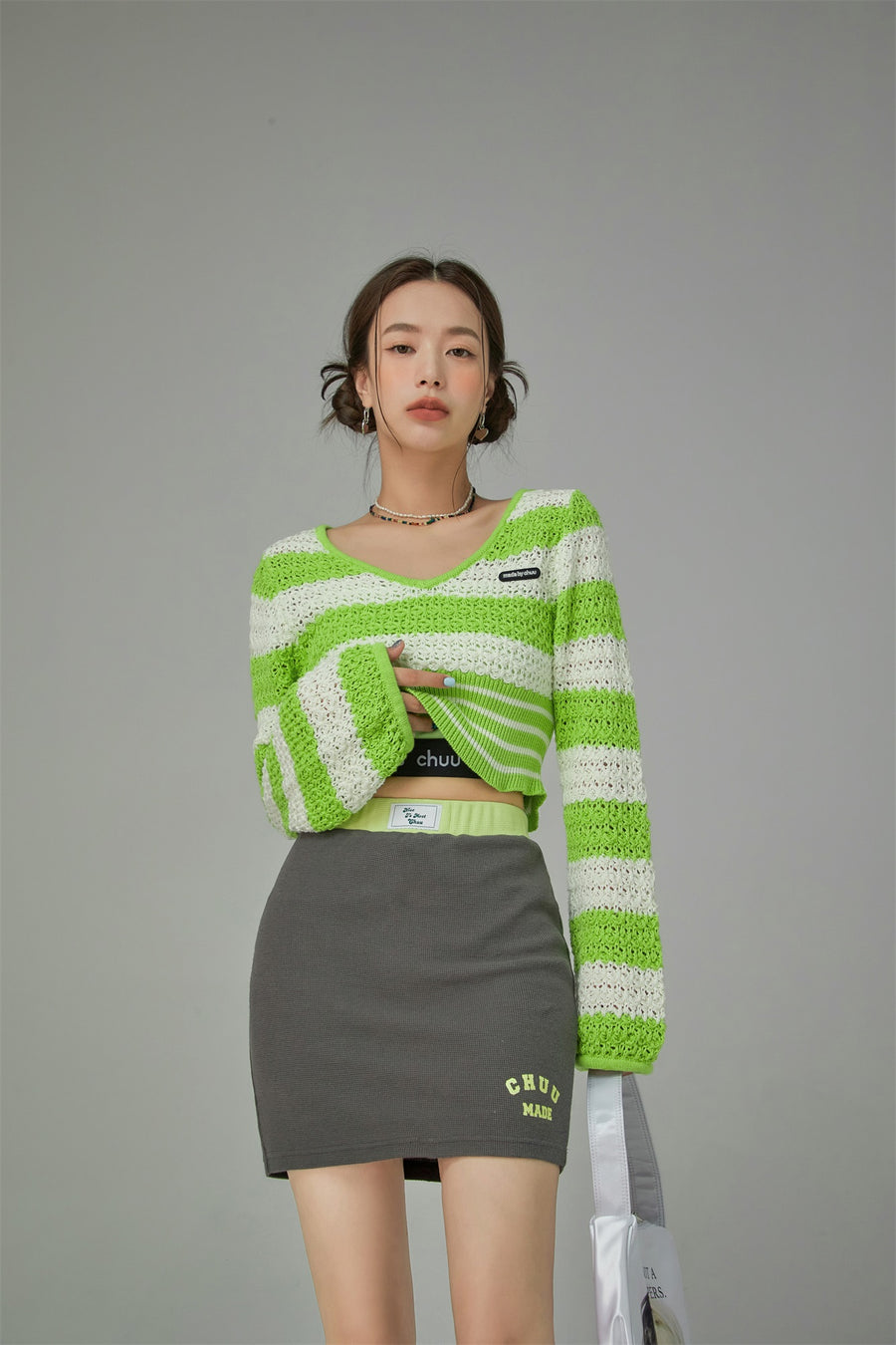 CHUU Chuu Made Waistband Mini Skirt