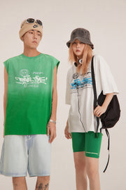 Graffiti Gradient Loosefit Sleeveless Top