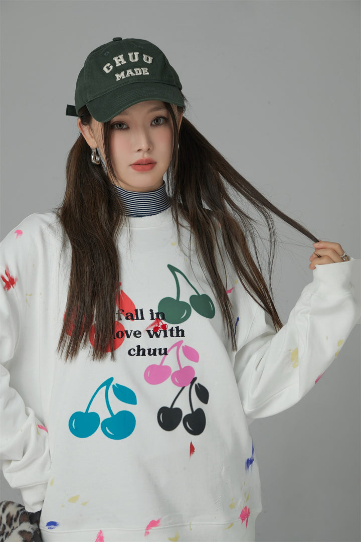 Fall In Love With Chuu Cherry Sweatshirt