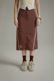 Line Color Long Skirt