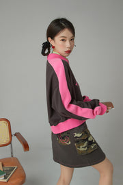 Your Favorite Girl Cherry Fleece Loose Sweatshirt