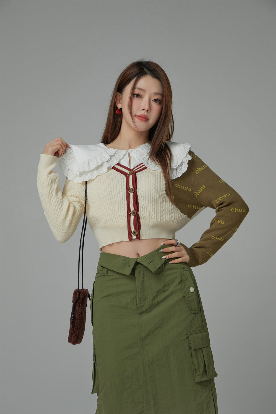 CHUU Colored V-Neck Knit Cardigan