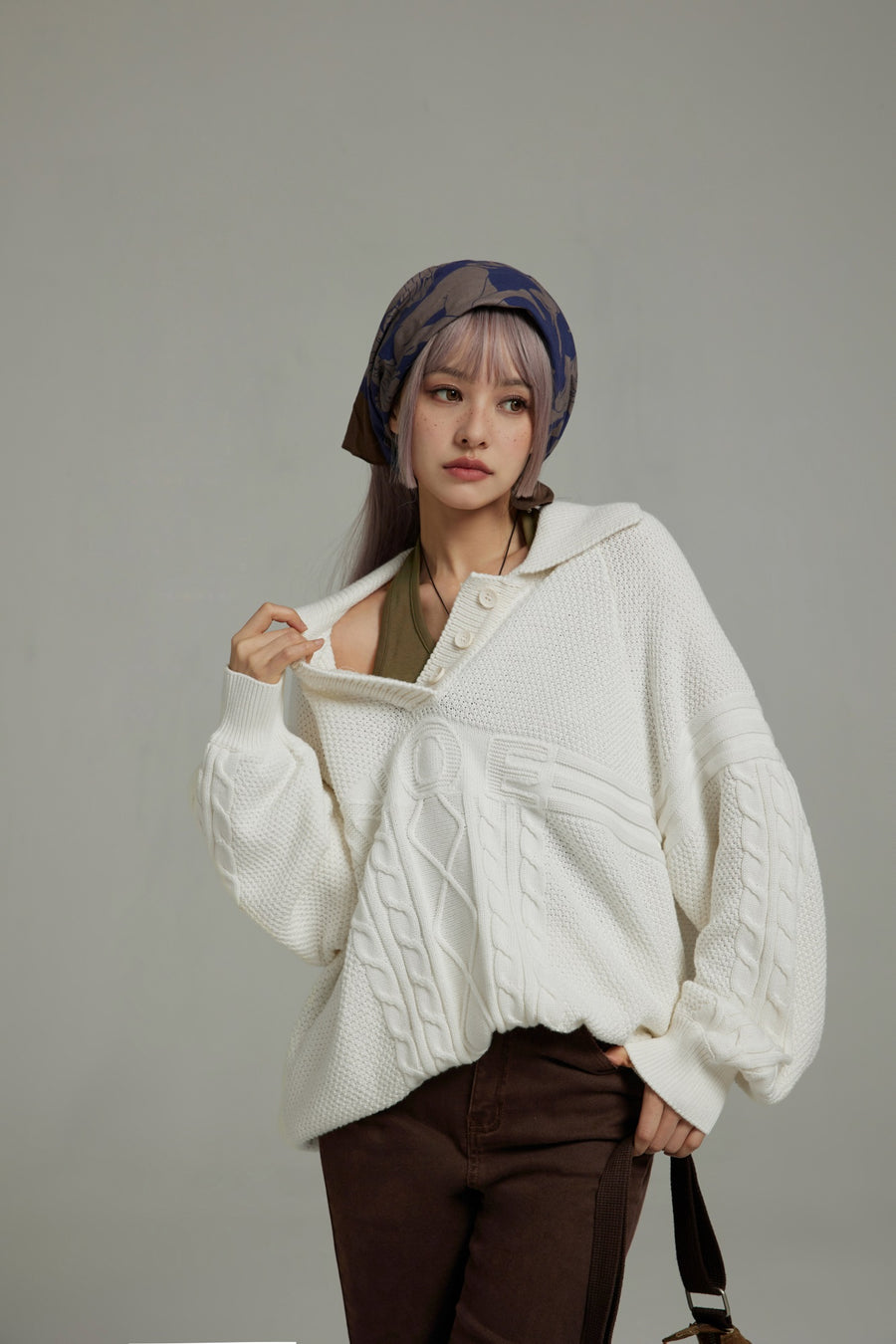 CHUU Vintage Halter Noe Logo Top