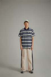 Color Bands Wide Summer Jogger Pants